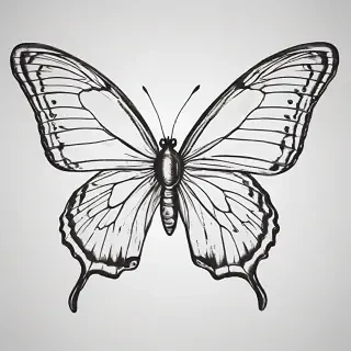 butterfly png outline
