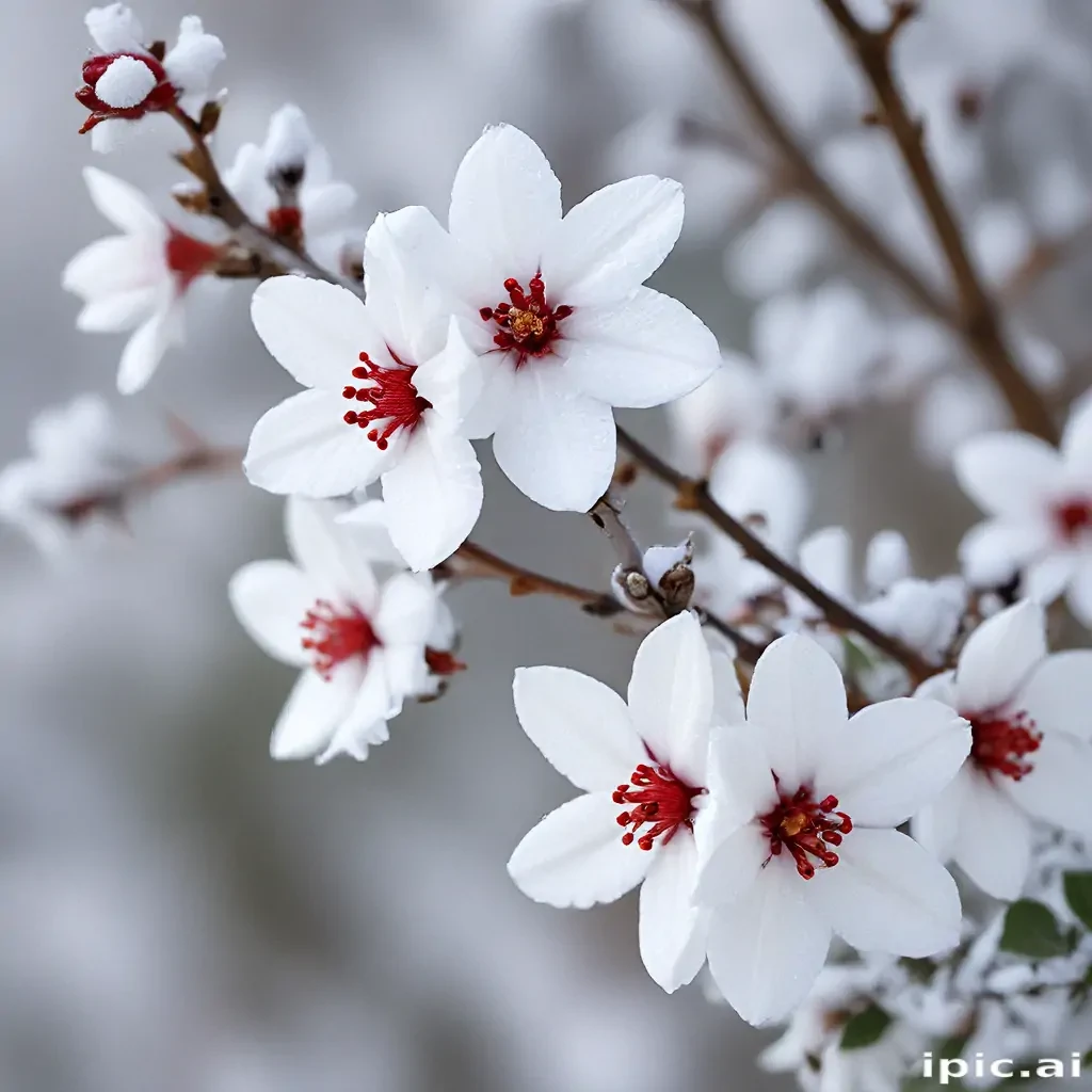 winter flower wallpaper background