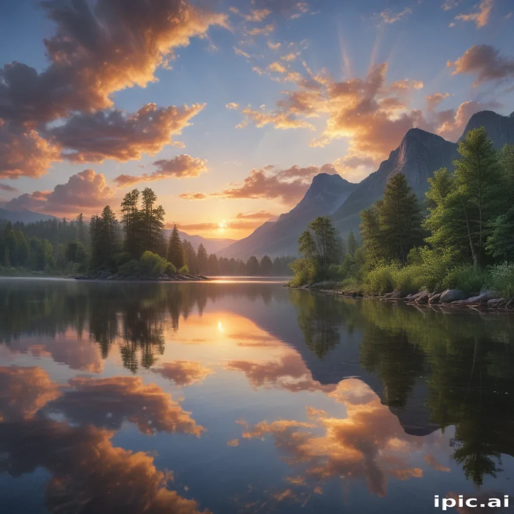 background lake