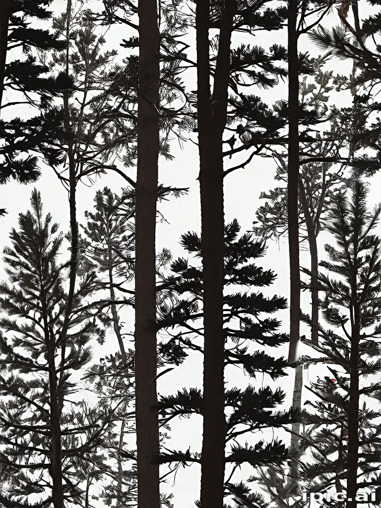 pine tree silhouette png