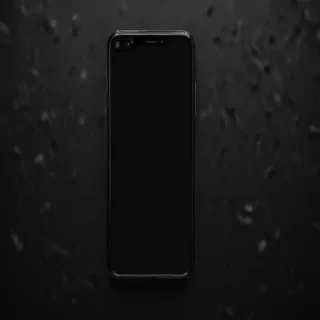 black background phone