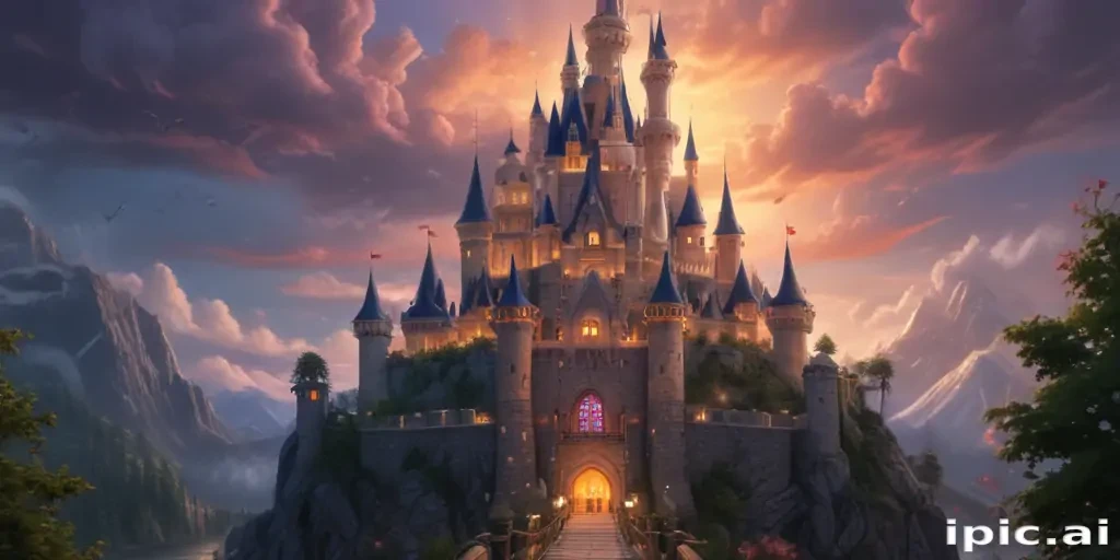 cartoon of castle