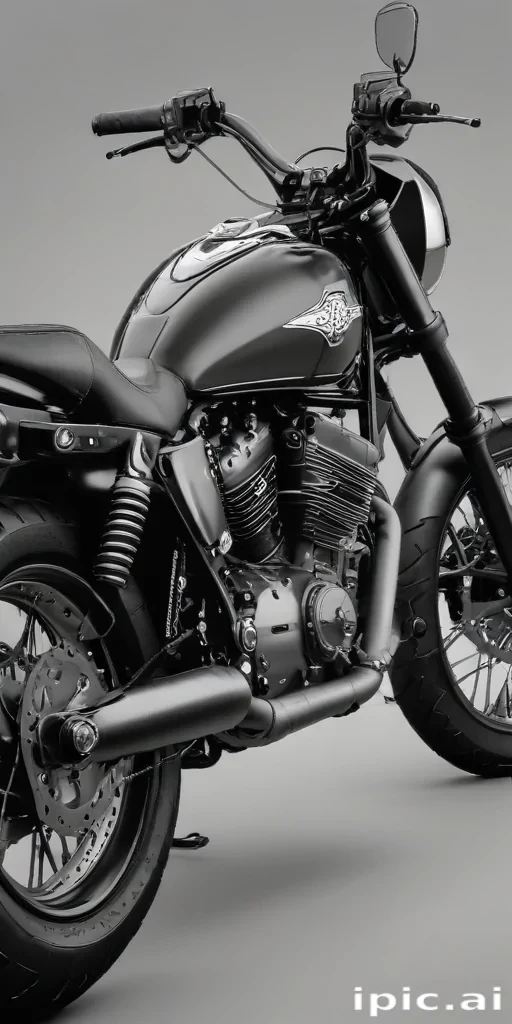 motorcycle clipart black and white