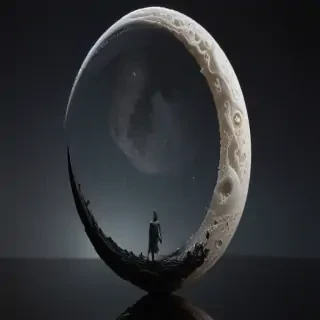 aesthetic crescent moon
