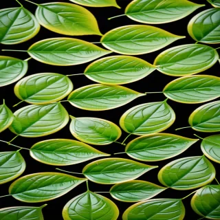 background green leaves