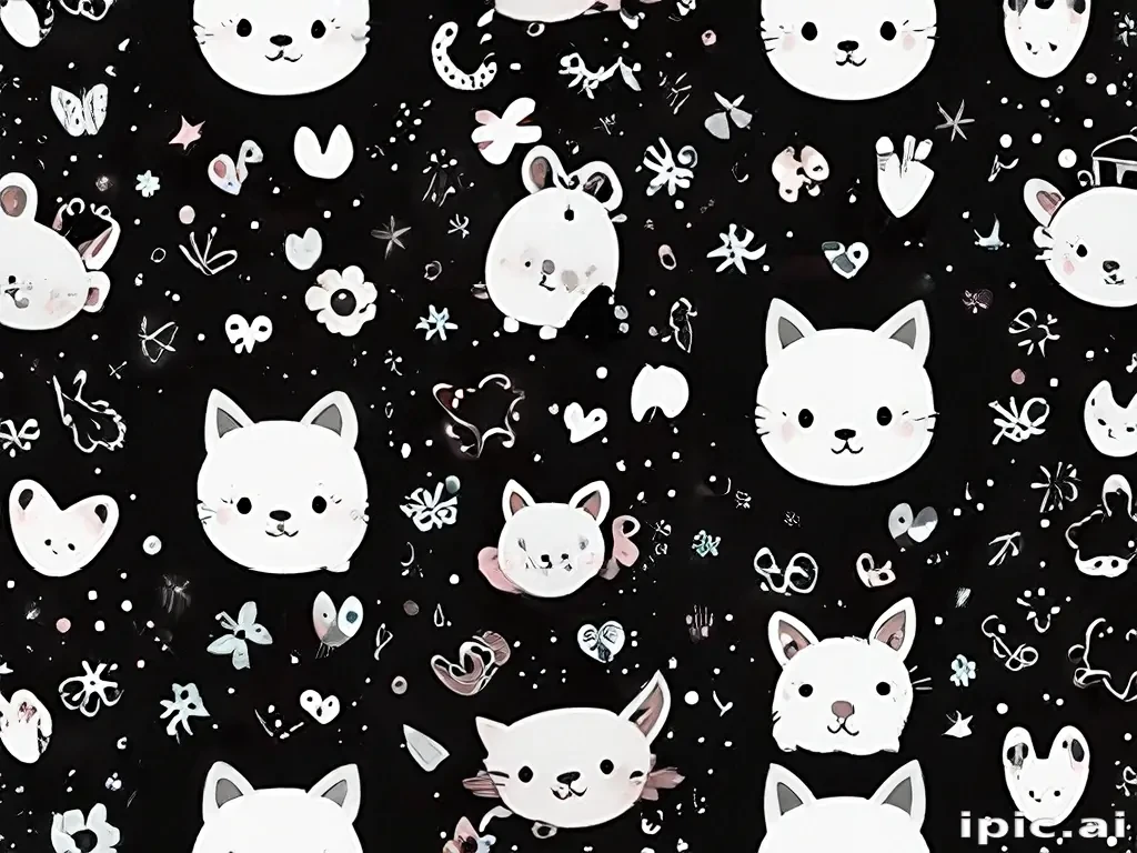 cute backgrounds black
