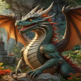 cartoon of a dragon