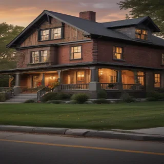 background of the house