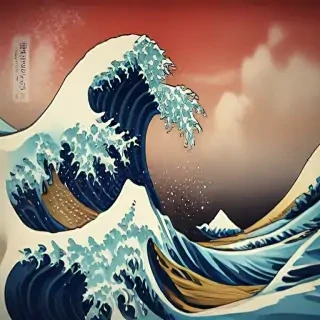 the great wave wallpaper