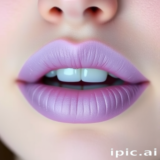 Frosted lilac lips dubbed "Whimsical Frost" combine a soft purple base with a cool, icy sheen, ideal for fairy-tale inspired looks and winter wonderland themes