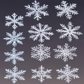 png snowflakes