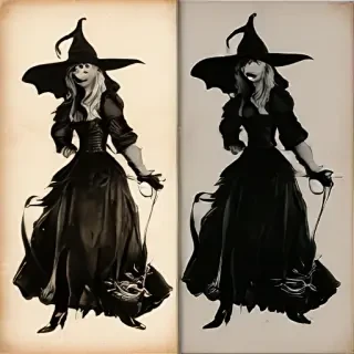 vintage witch images