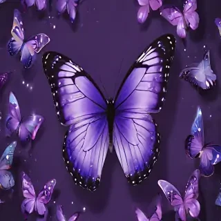 purple butterfly wallpaper aesthetic