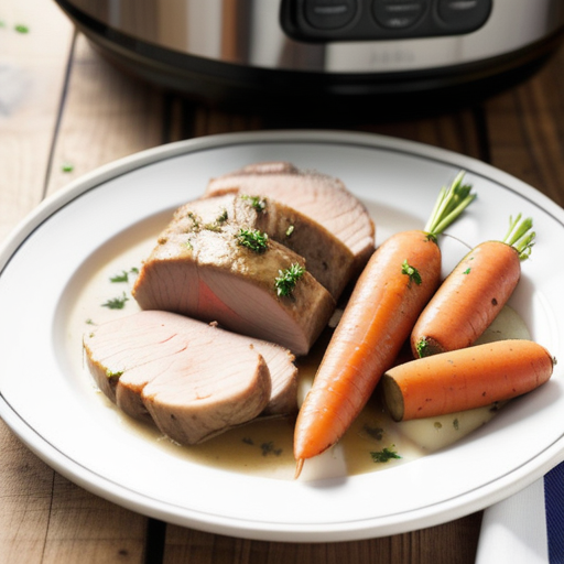 slow cooker pork tenderloin with potatoes and carrots