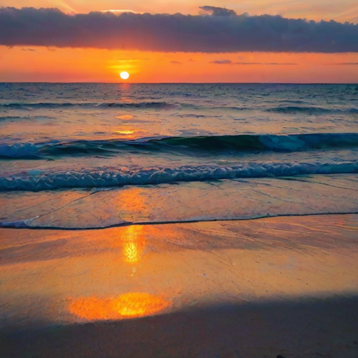 beach background sunset
