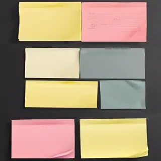 sticky note with transparent background