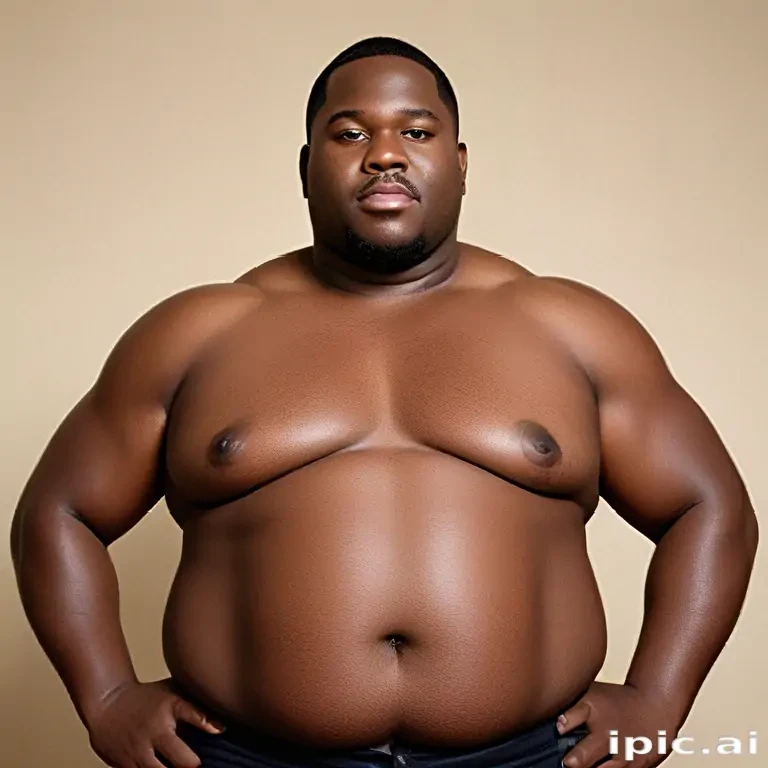 black fat man
