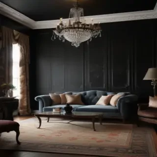 black wallpaper cute