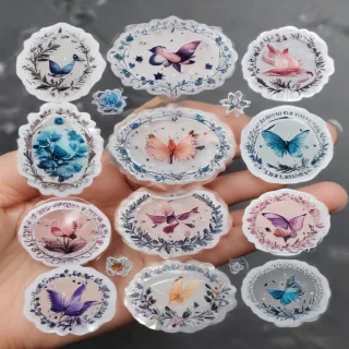 transparent cute stickers