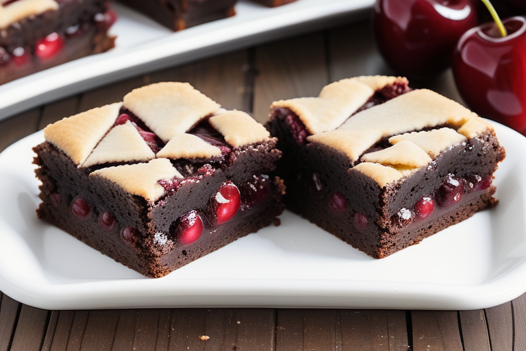 brownies with cherry pie filling