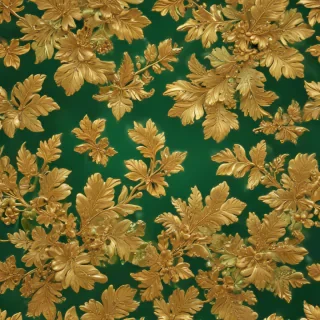 gold and green background