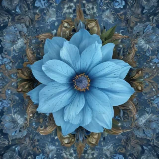 flower background blue