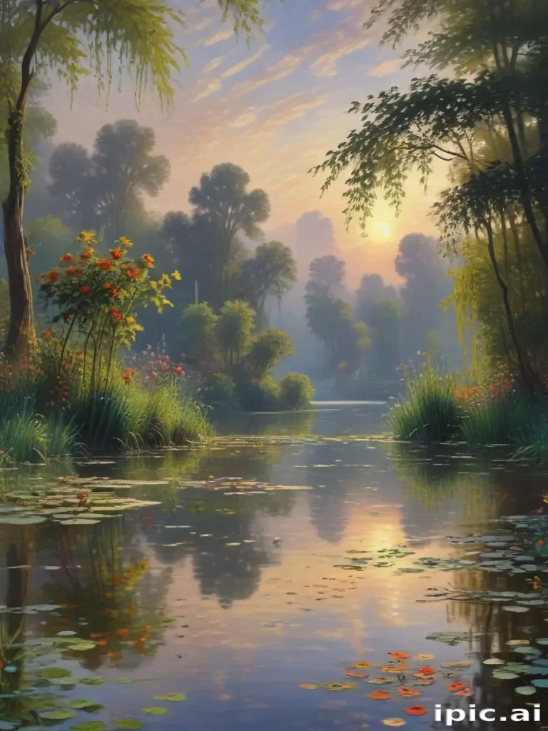 monet painting wallpaper
