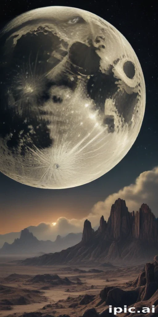 vintage moon art