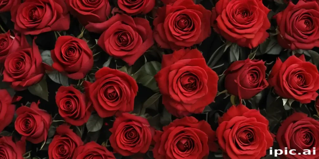 red roses aesthetic