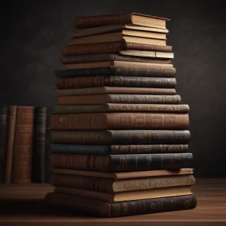 book stack png