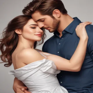 couple drawing poses