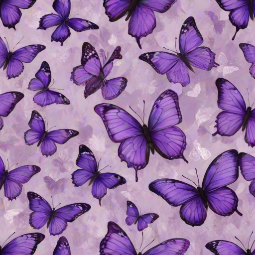 purple butterflies