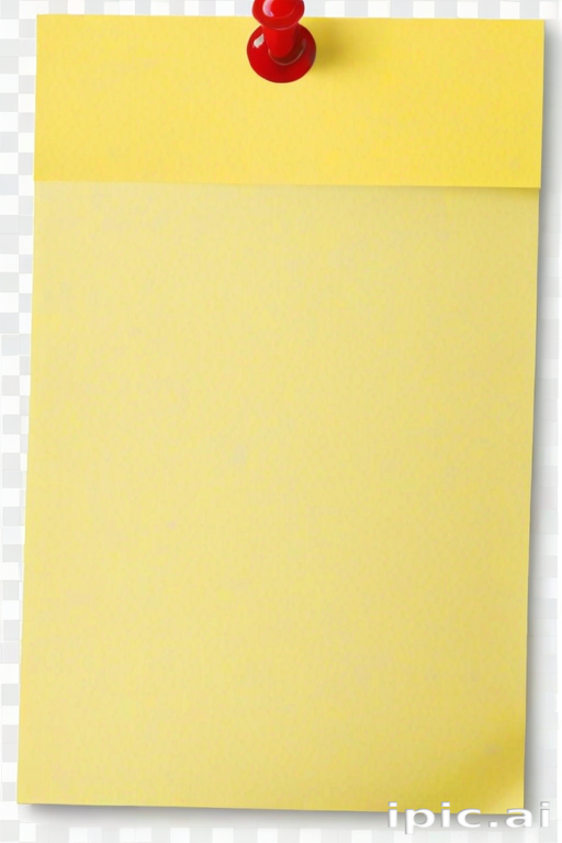 sticky note with transparent background