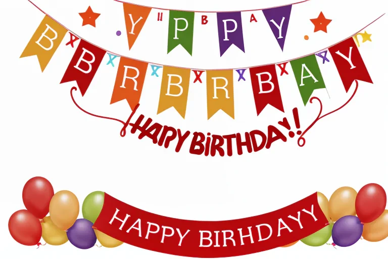 happy birthday banner png