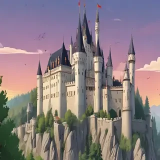 castle in cartoon