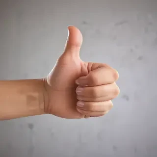 transparent thumbs up