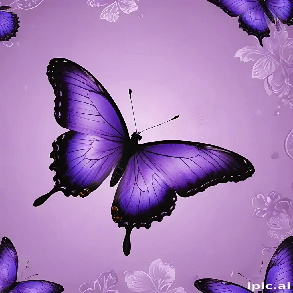 wallpaper purple butterfly