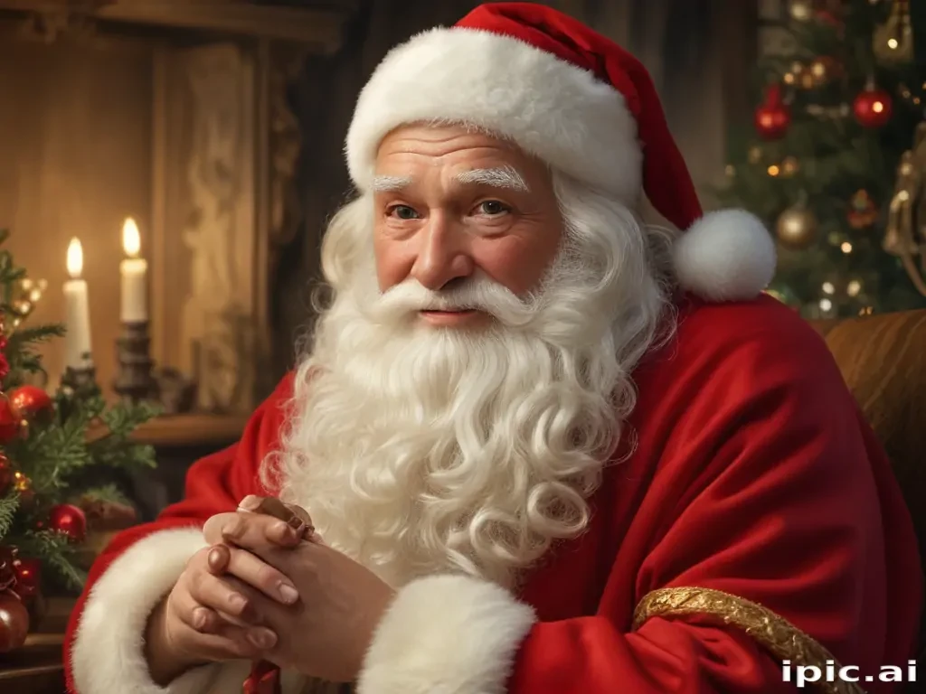 images of vintage santa