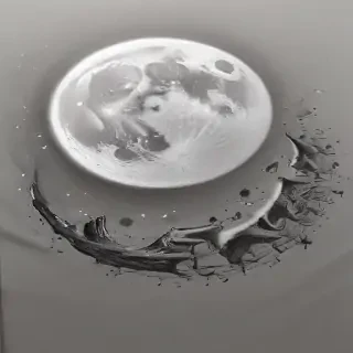 moon sketch