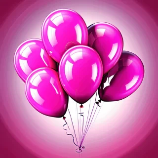 pink balloons png