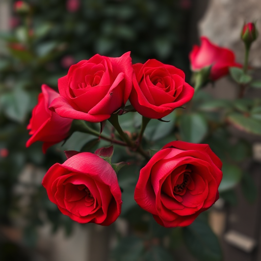 red roses aesthetic