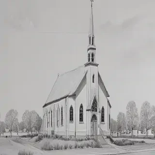 church drawing