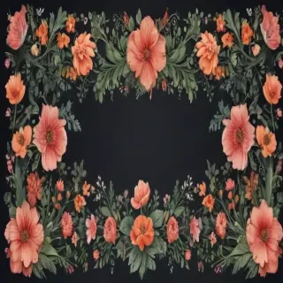 floral borders clipart