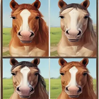 horses cartoon