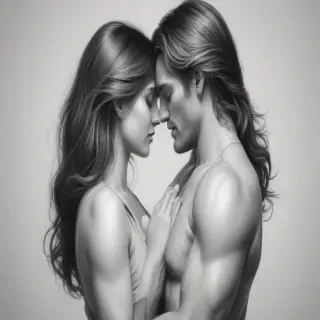 couples drawing poses