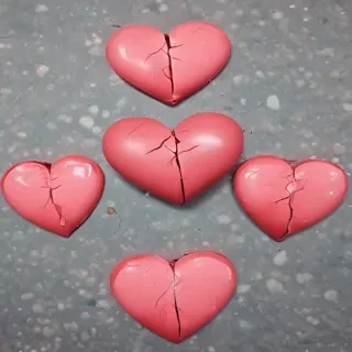 broken heart aesthetic