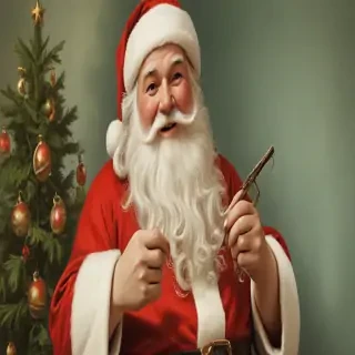 vintage santa images free