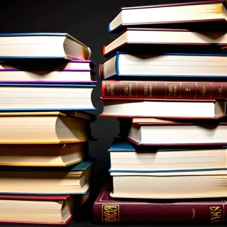 book stack png
