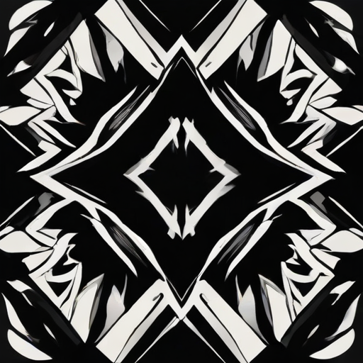 black with white pattern