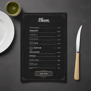 menu mockup free